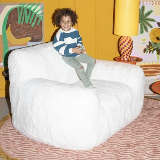 Bold Monkey Loungefåtölj <strong>Cuddle the Yeti</strong>  Vit