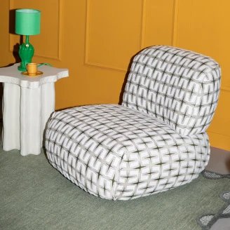 Bold Monkey Loungefåtölj <strong>Ritz</strong>  Grön, Beige