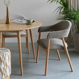 Stol med Armstöd <strong>Inza</strong>  Mörkbrun