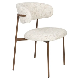 Stol <strong>Cleon</strong>  Vit, Brun