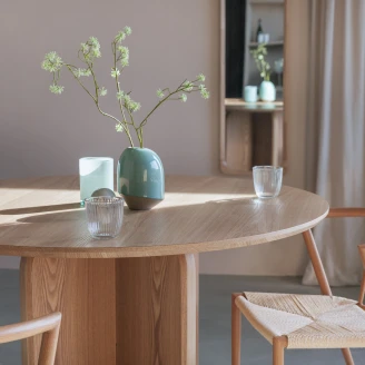 Matbord <strong>Laren</strong>  Ljustrå 120x120 cm