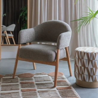 Loungefåtölj <strong>Inza</strong>  Mörkbrun