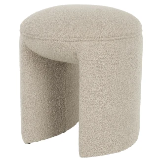 Sittpuff <strong>Briva</strong>  Beige Ø 42 cm