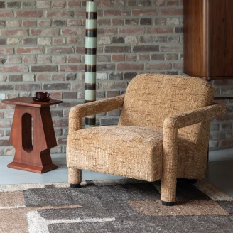 Dutchbone Loungefåtölj <strong>Kent</strong>  Ockra