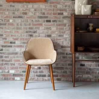 Dutchbone Stol med Armstöd <strong>Taylor</strong>  Beige