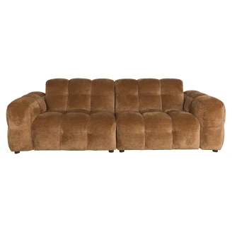 Dutchbone Soffa 3-Sits <strong>Hackman</strong>  Ljusbrun Sammet