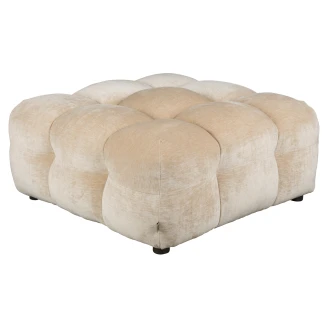 Dutchbone Sittpuff <strong>Hackman</strong>  Beige Sammet