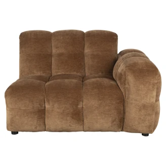 Dutchbone Soffa Element med Armstöd Höger <strong>Hackman</strong>  Ljusbrun Sammet