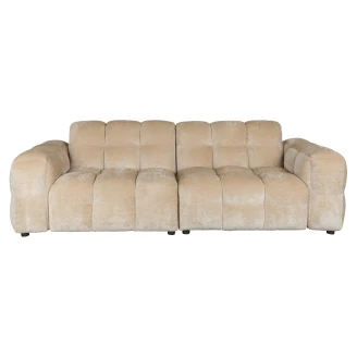 Dutchbone Soffa 3-Sits <strong>Hackman</strong>  Beige Sammet