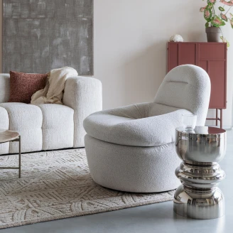 Loungefåtölj <strong>Waro</strong>  Vit