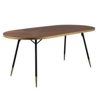 Matbord <strong>Filo</strong>  Brun, Svart 200x90 cm