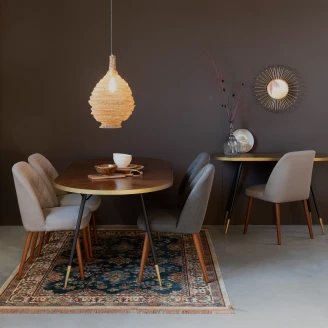 Matbord <strong>Filo</strong>  Brun, Svart 200x90 cm