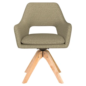 Stol med Armstöd & Träben <strong>Tiven</strong>  Grön