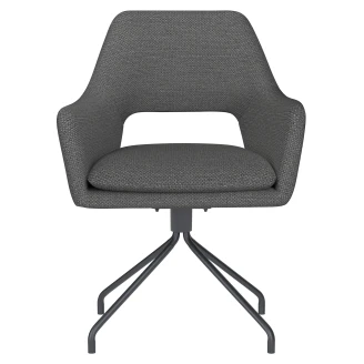 Stol med Armstöd & Spiderben <strong>Tiven</strong>  Grå