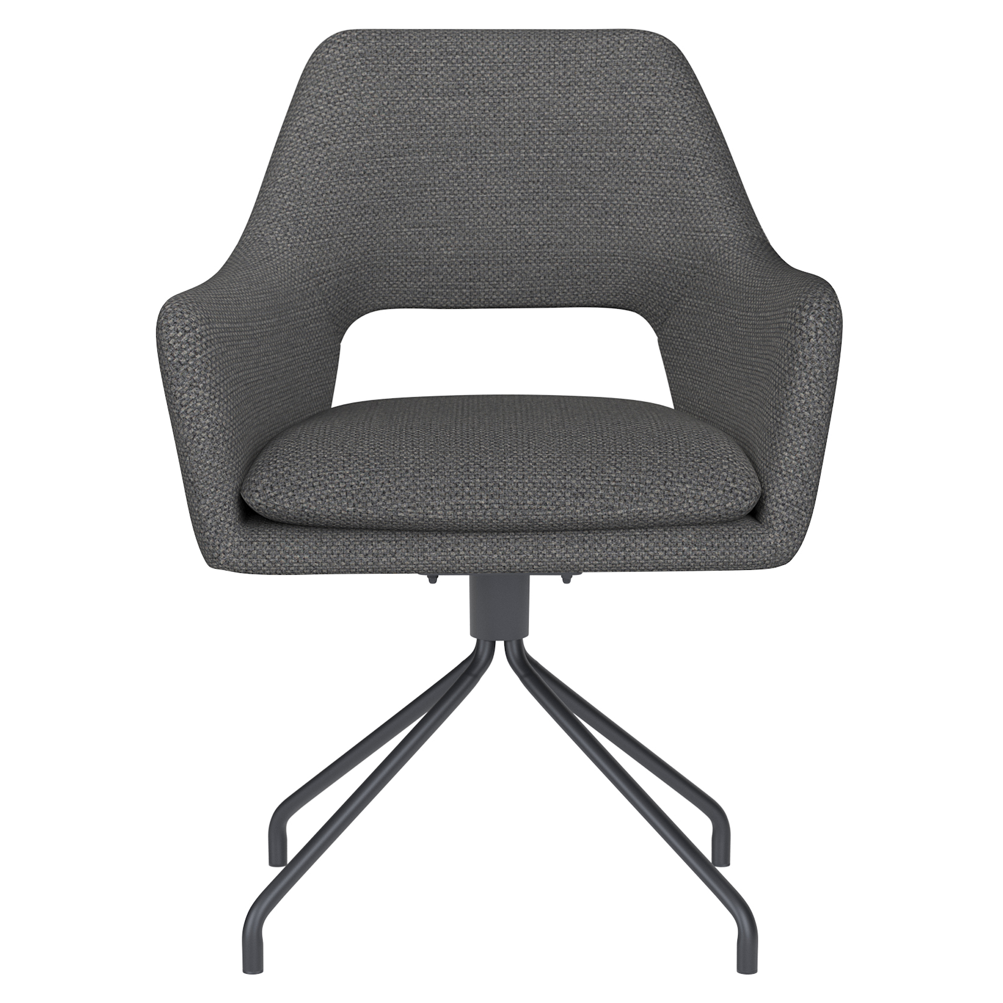 Stol med Armstöd & Spiderben Tiven Grå