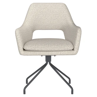 Stol med Armstöd & Spiderben <strong>Tiven</strong>  Vit