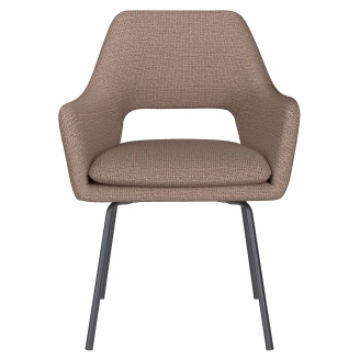 Stol med Armstöd & Metallben <strong>Tiven</strong>  Taupe