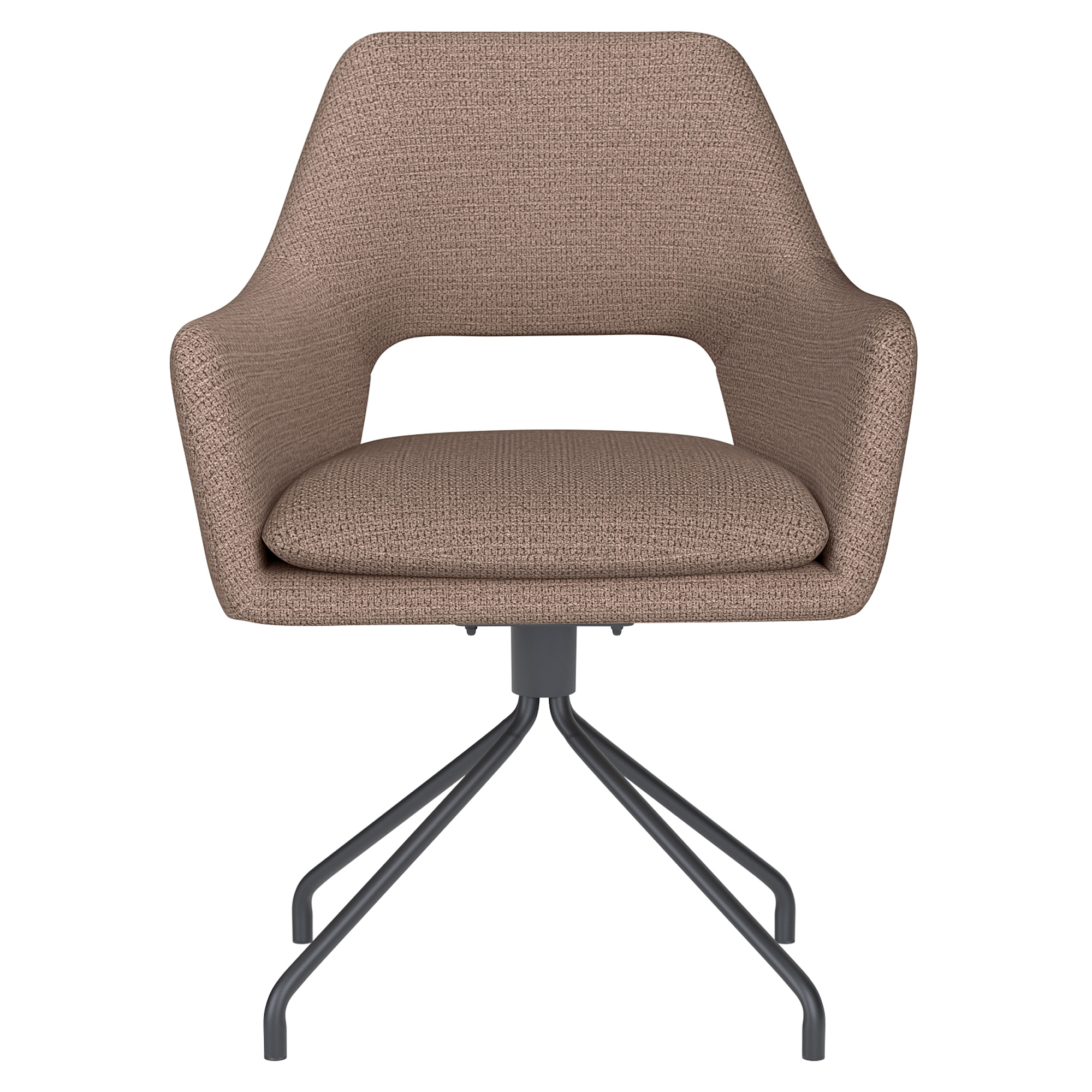 Stol med Armstöd & Spiderben Tiven Taupe