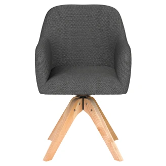 Stol med Armstöd & Träben <strong>Ruen</strong>  Grå