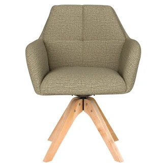 Stol med Armstöd & Träben <strong>Iven</strong>  Grön