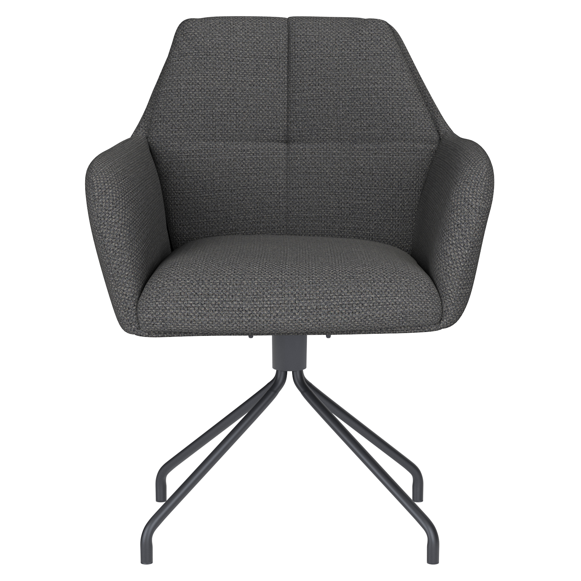 Stol med Armstöd & Spiderben Iven Grå