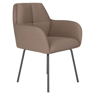 Stol med Armstöd & Metallben <strong>Iven</strong>  Taupe