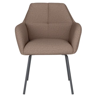 Stol med Armstöd & Metallben <strong>Iven</strong>  Taupe