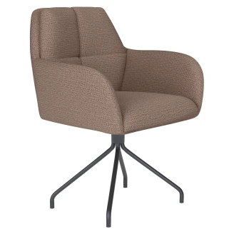 Stol med Armstöd & Spiderben <strong>Iven</strong>  Taupe