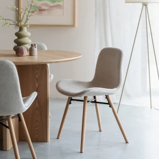 Stol <strong>Leren</strong>  Beige