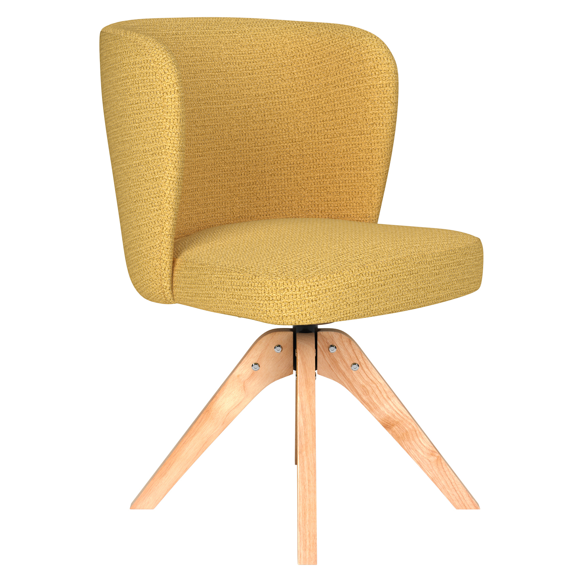 Stol med Träben Velin Ockra