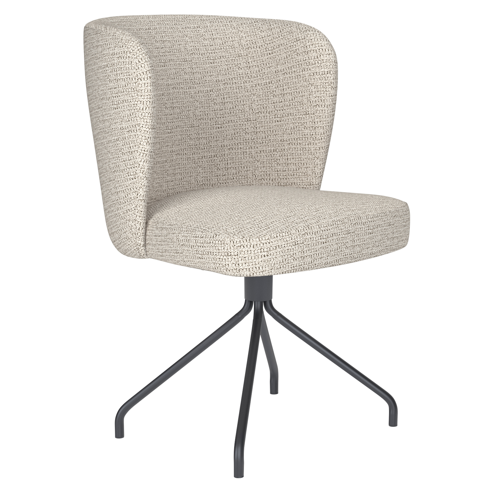 Stol med Spiderben Velin Vit