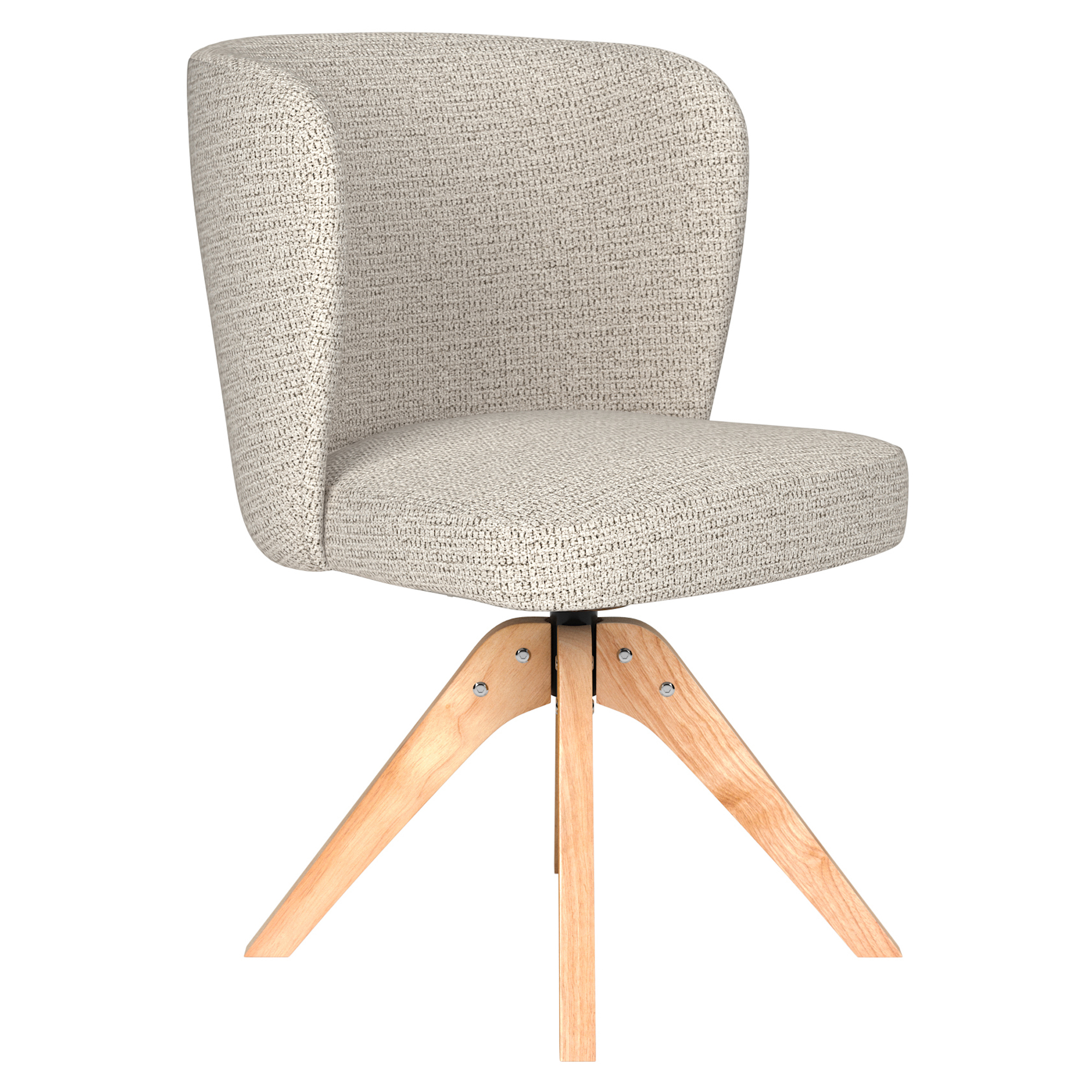 Stol med Träben Velin Vit