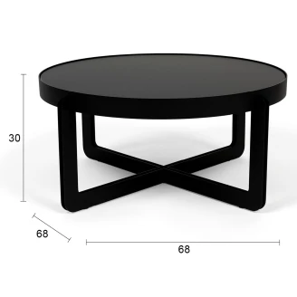 Zuiver Soffbord Rund <strong>Centre</strong>  Svart Ø68 cm