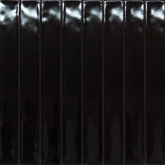 Kakel <strong>Stretto</strong>  Svart Blank 5x40 cm