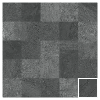 Dune Klinker Bali Negro Matt 15x15 cm