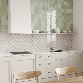 Pissano Kakel <strong>Darro</strong>  Grön Blank 13x13 cm