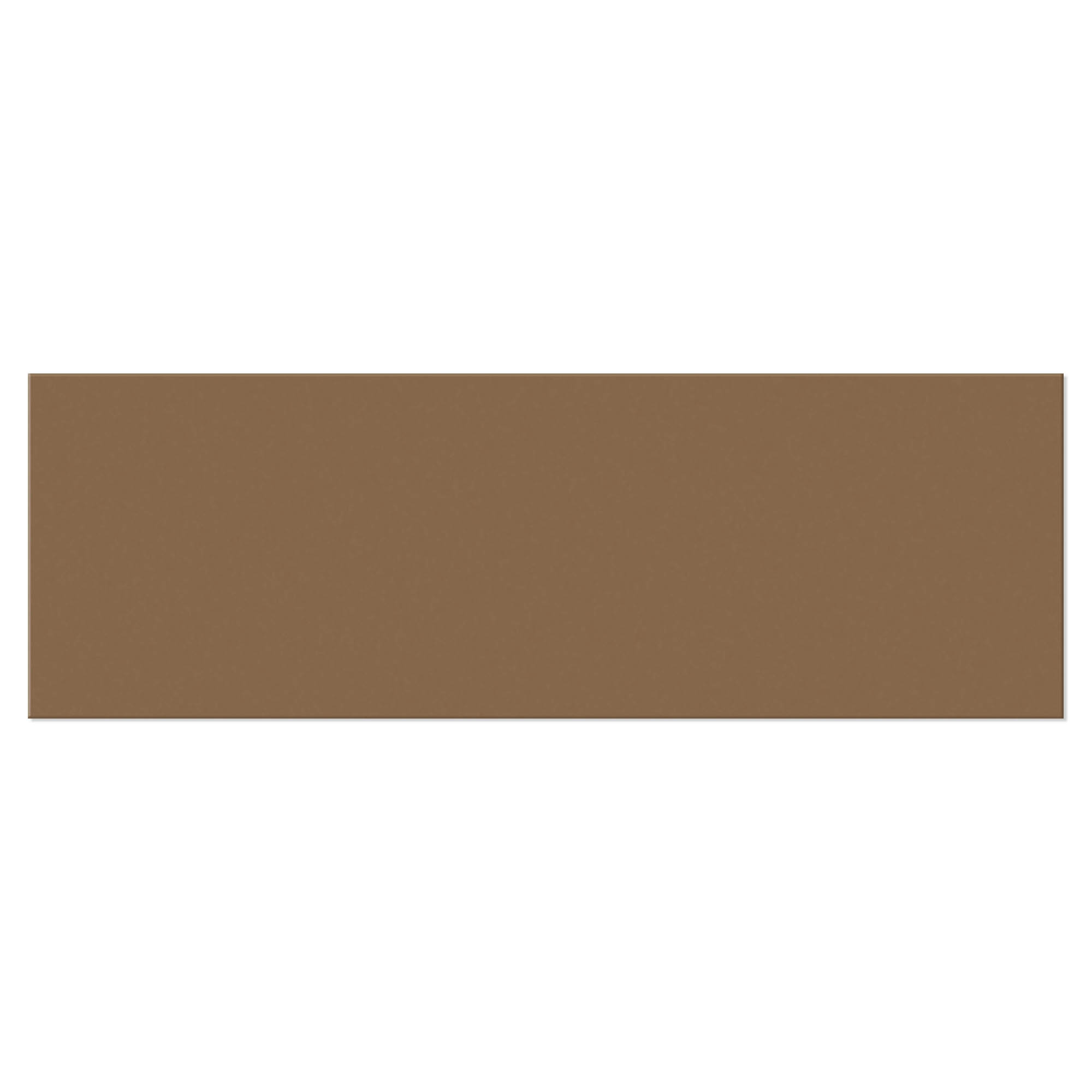 Kakel Sekel Brun Blank 10x30 cm