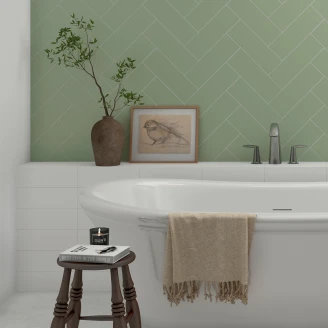 Kakel <strong>Sekel</strong>  Vit Matt 10x30 cm