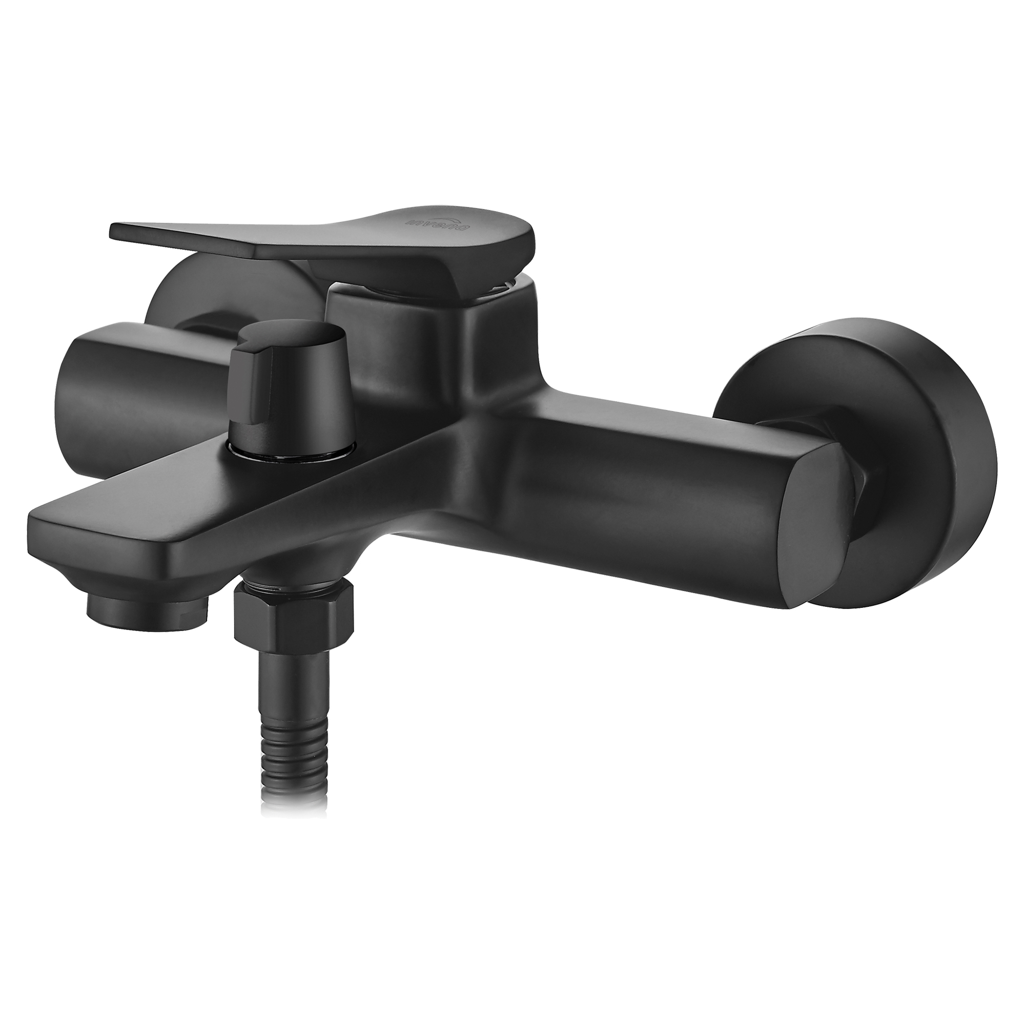 Badkarsblandare Elen Svart Matt