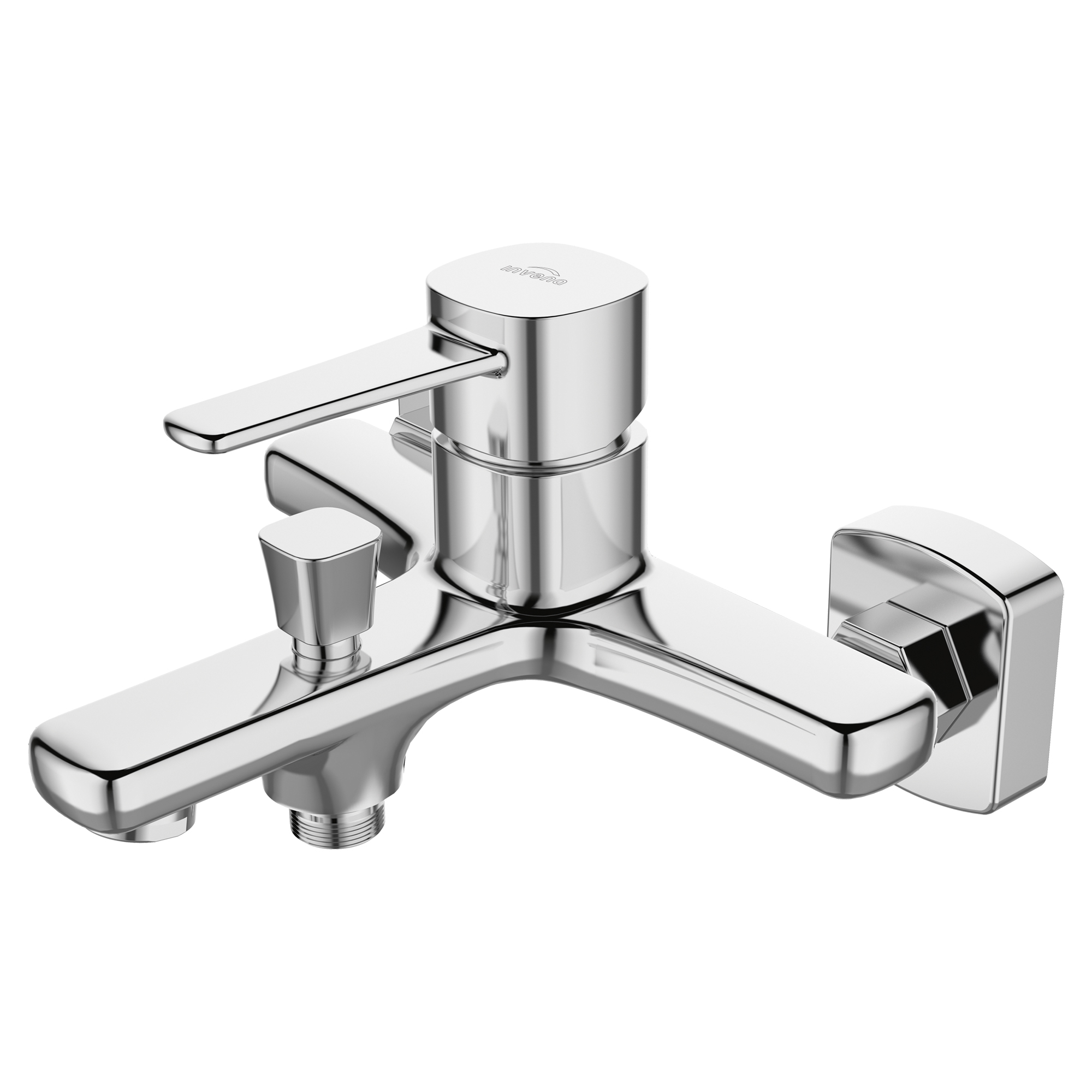 Badkarsblandare Tresse Krom Blank