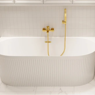 Badkarsblandare <strong>Tresse</strong>  Guld Blank