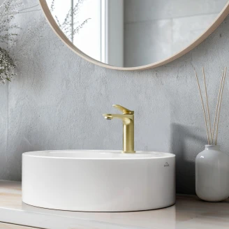 Tvättställsblandare <strong>Orelia</strong>  Guld Matt