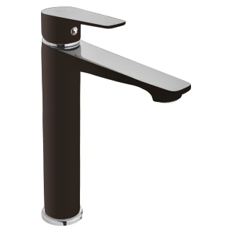 Tvättställsblandare <strong>Velinor</strong>  Svart & Krom Matt Hög