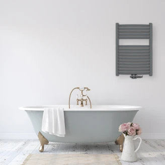 Handdukstork 375 W <strong>Radiante</strong>  Grå Matt