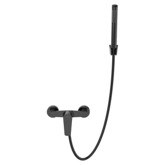 Duschblandare med Duschset <strong>Orelia</strong>  Svart Blank