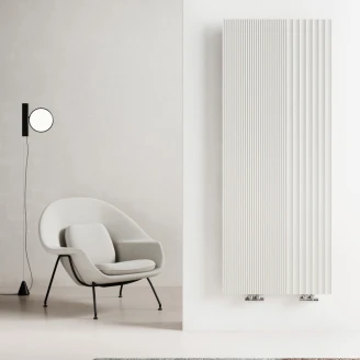 Vatten Radiator 630 W Righe 100 Vit Matt