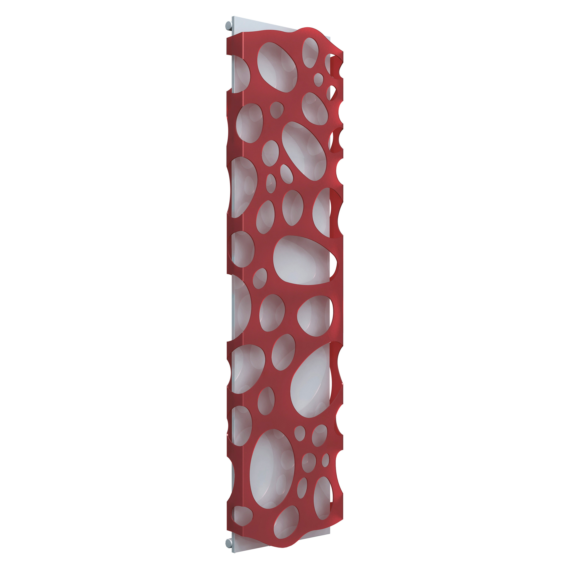 Vatten Radiator 608 W Scuba Ljusgrå-Röd