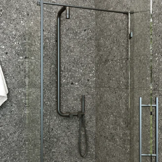 Takduschset <strong>Silia</strong>  Svart Matt