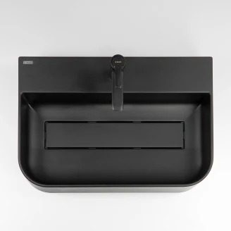 Tvättställ <strong>Arnika</strong>  Rektangulär Svart Matt 60x40 cm