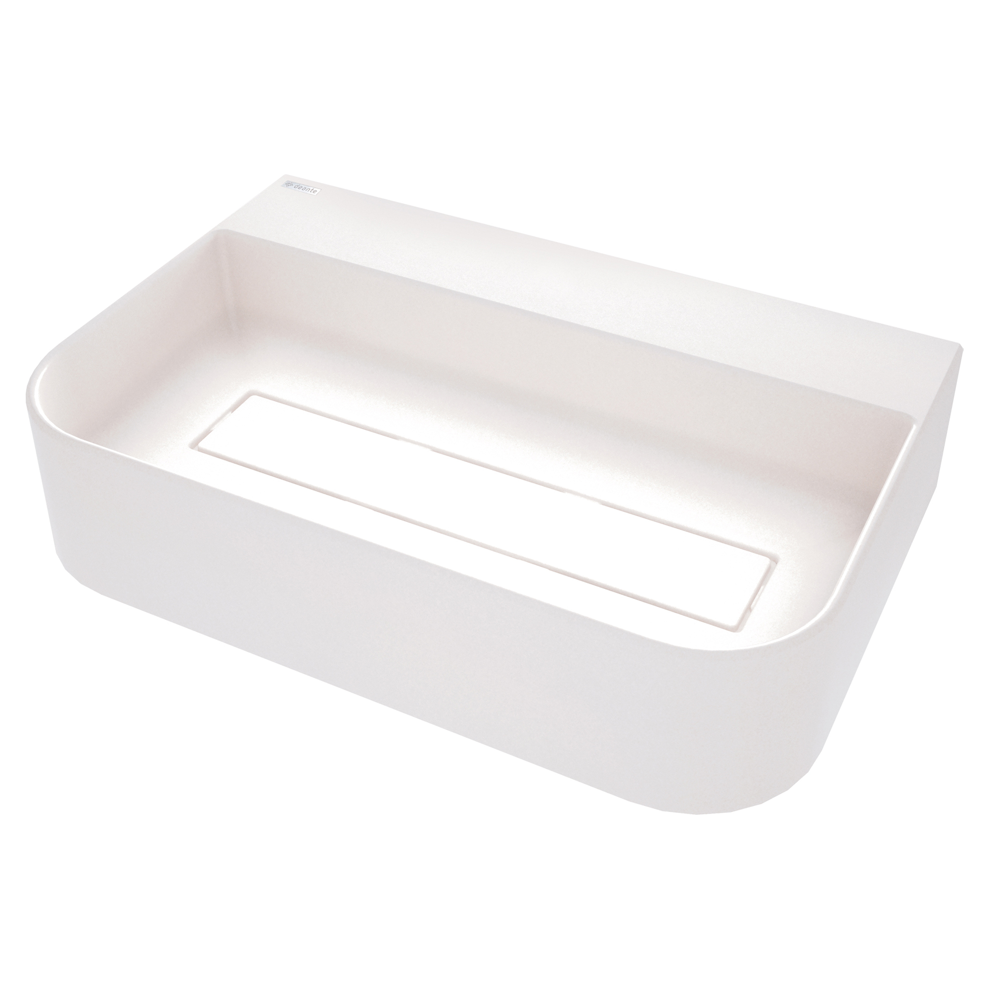 Tvättställ Arnika Rektangulär Vit Matt 60x40 cm